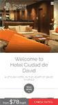 Mobile Screenshot of hotelciudaddedavid.com